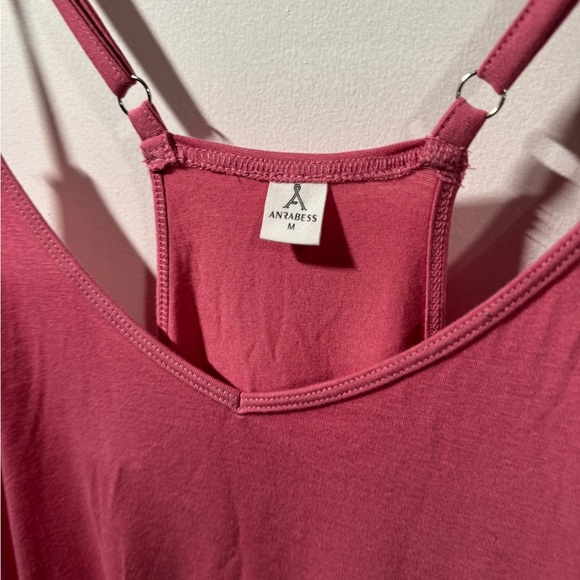 Pink Sleeveless Jumpsuit with V-Neck and pockets - Picture 4 of 5